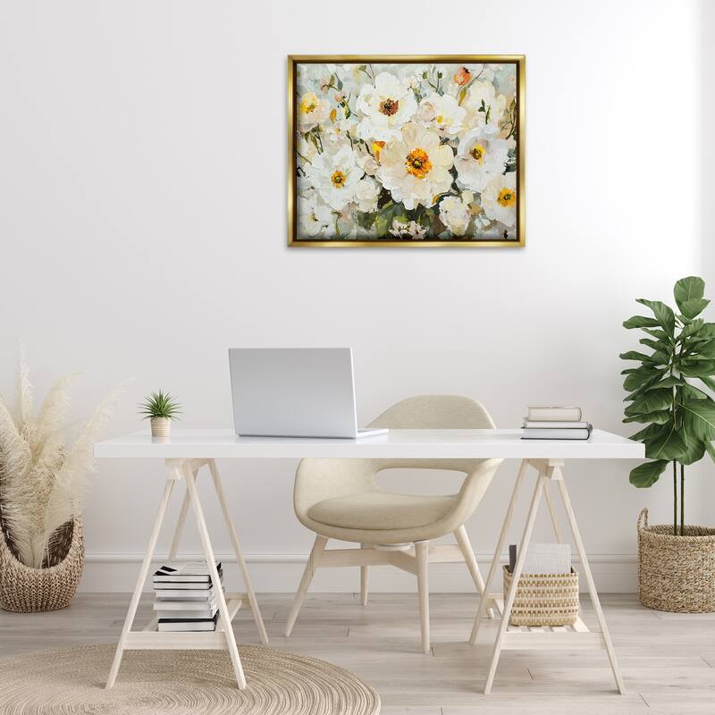 Stupell Porcelain Flowers Bundle Framed Floater Canvas Wall Art Design By Franklyn Gregory