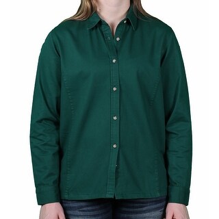 Sea Palms by Hartwell Ladies Brushed Twill Long Sleeve Blouse
