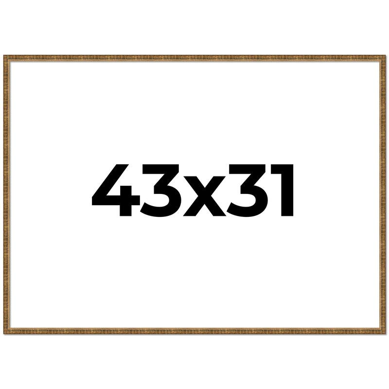 43x31 Frame Gold Solid Wood Picture Frame - Complete Modern Photo