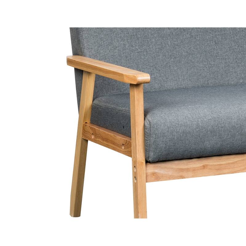45" Gray Loveseat