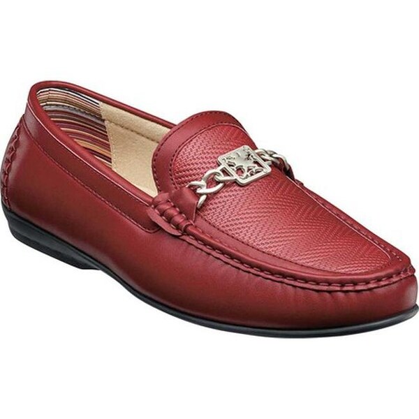 stacy adams red loafers