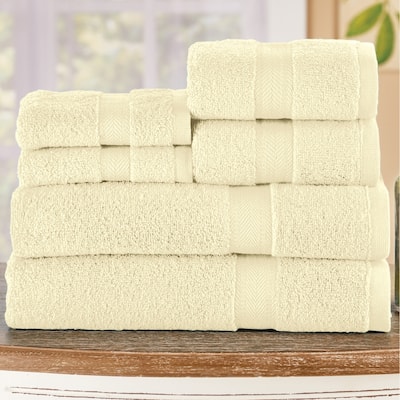 Zero Twist Bath Towel Set - Set of 6 - 11.500 x 9.000 x 4.000
