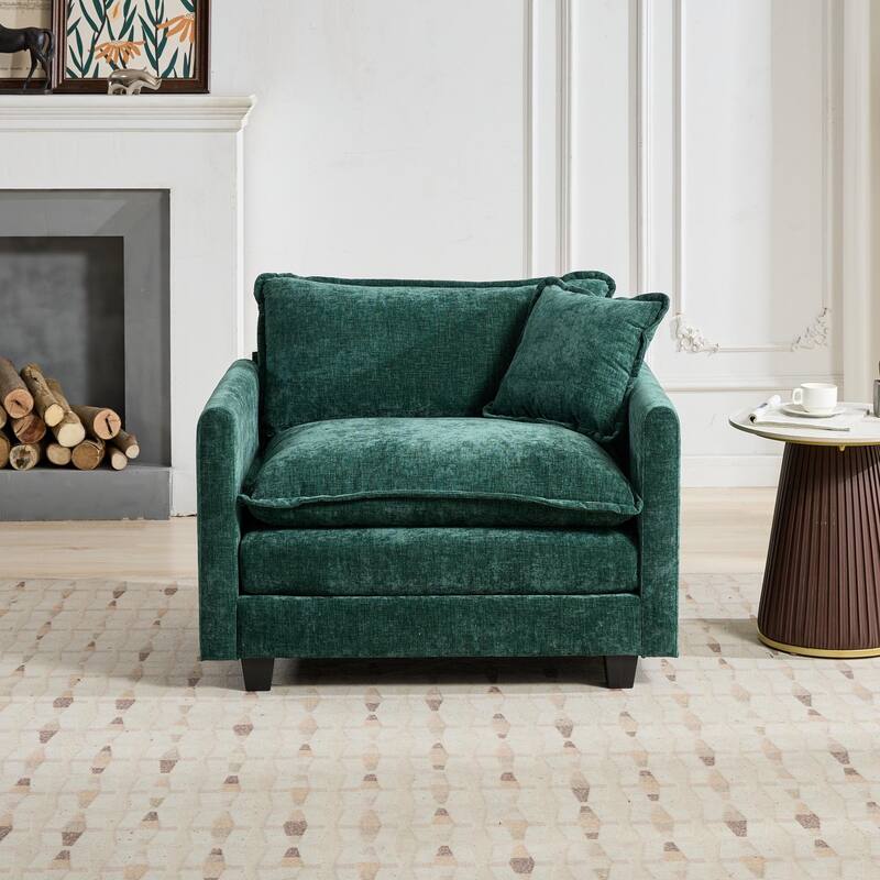 Cloud Sofa one Seat (Armrests are not included), Sectional Couch for Living Room, Comfy Double Layer Upholstered Seat Cushion