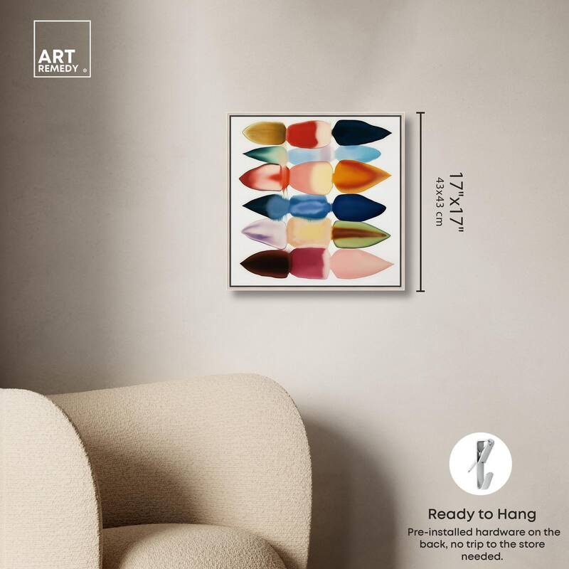 Watercolor Collage Canvas by Art Remedy