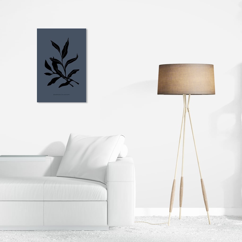 Wynwood Studio Canvas Floral and Botanical Plants of the Bohemian Collection Black Modern & Contemporary Wall Art Canvas Print