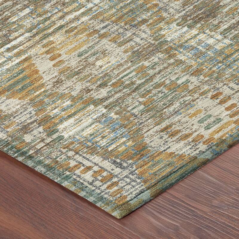 Machine Washable Indoor/ Outdoor Modern Ignacio Chantille Rug