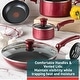 preview thumbnail 4 of 9, T-fal Essentials Non-Stick Cookware, 3 quart Saucepan, Red