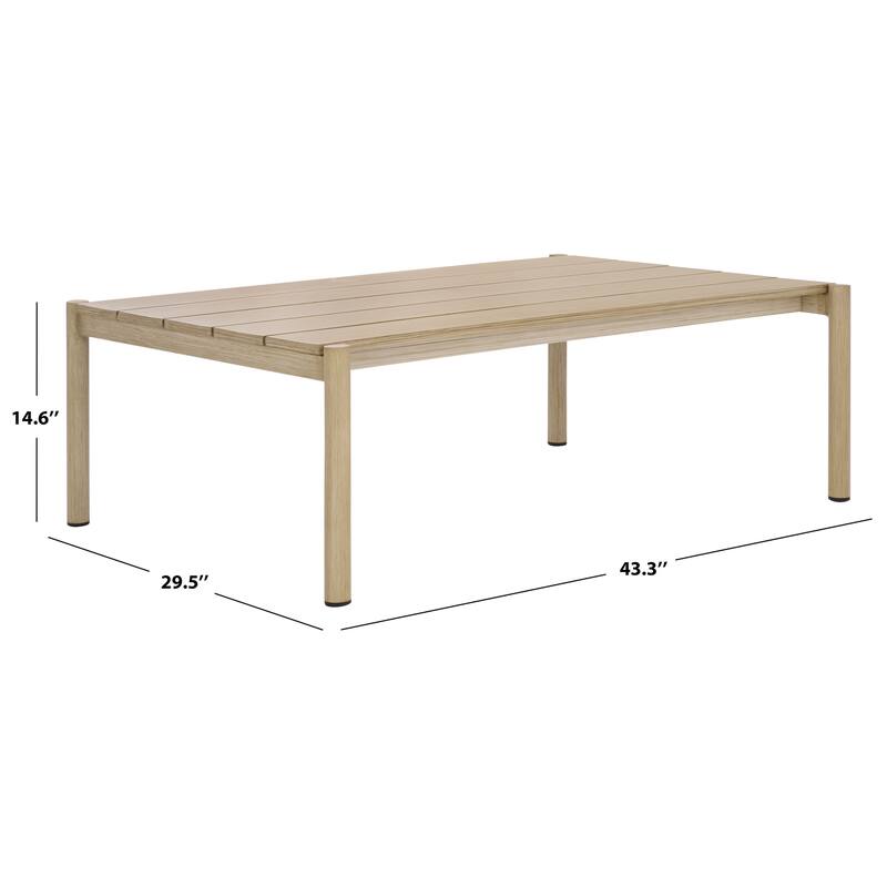 SAFAVIEH COUTURE Dorianna Aluminum Coffee Table - 43"W x 30"D x 15"H