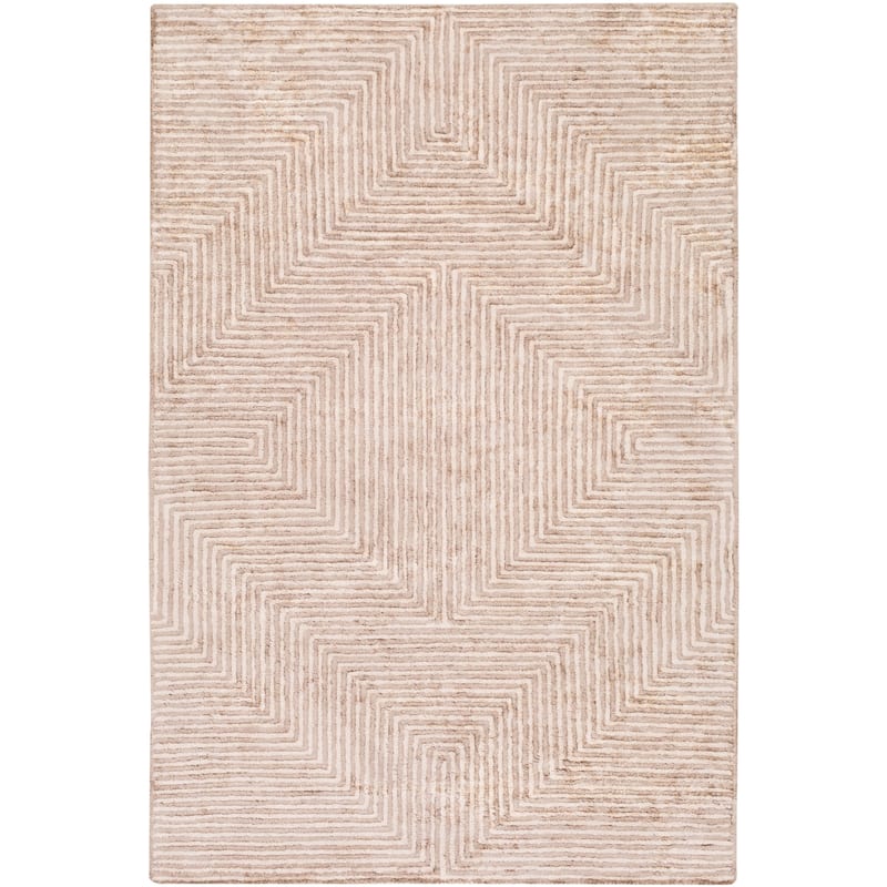 Fazeley Handmade Geometric Viscose Area Rug