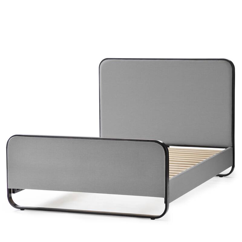 New Heights Godfrey Metal and Upholstered Bed