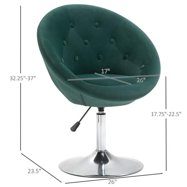 Swivel Accent Chair Modern Makeup Vanity Chair Adjustable Height