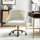 preview thumbnail 85 of 109, Modern Velvet Tufted Office Chair with Gold Metal Base by HULALA HOME