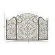 preview thumbnail 4 of 8, Black Tin Traditional Wood Fireplace Screen Pattern - 52 x 1 x 35