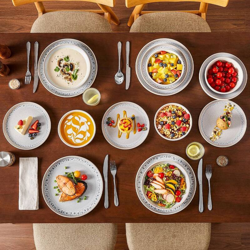 vancasso Snow Dinnerware Collection Stoneware for Modern Kitchens