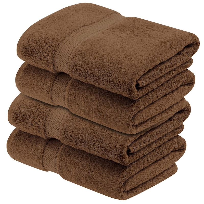 Superior Egyptian Cotton Pile Heavyweight Bath Towel Set of 4