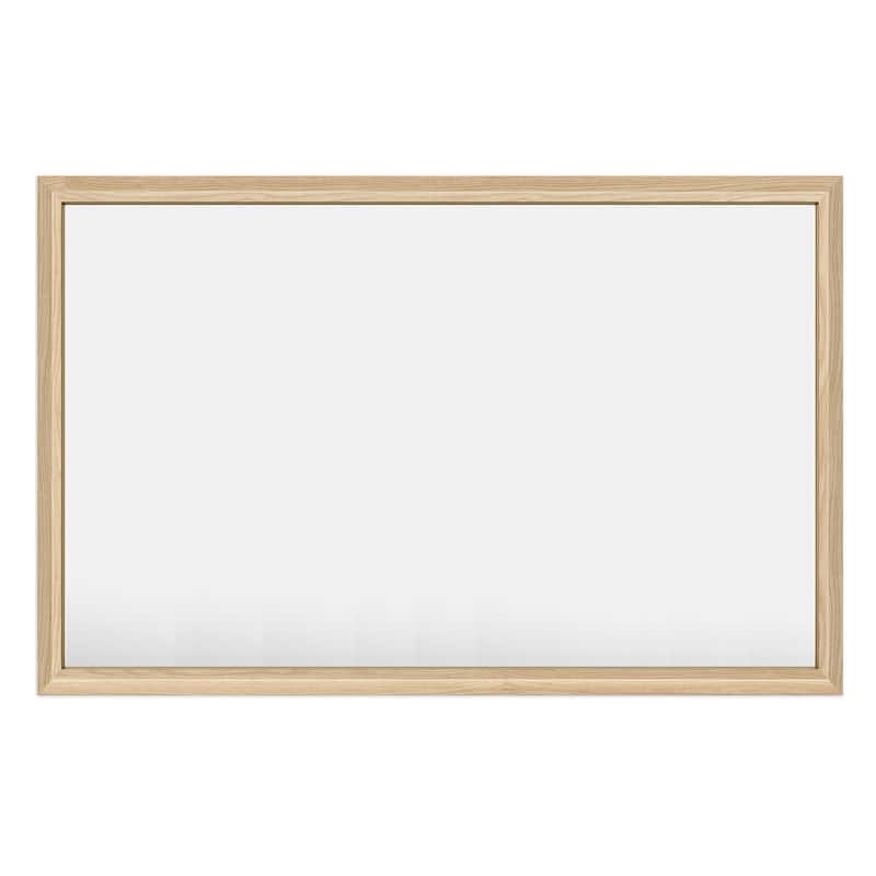 Beveled Metal Rectangle Framed Bathroom Vanity Tempered Glass Mirrors - 55" x 36" - Dark Brown