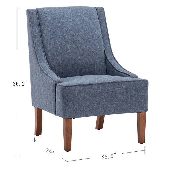 WOVENBYRD Swoop Arm Velvet Accent Chair On Sale Bed Bath & Beyond