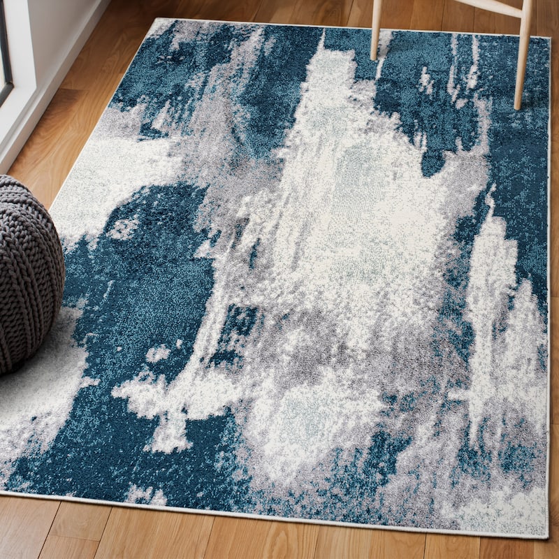 JONATHAN Y Sloane Contemporary Bohemian Abstract Marble Area Rug