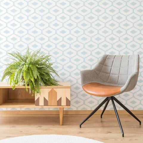 Blue Ogee Peel and Stick Removable Wallpaper 0826