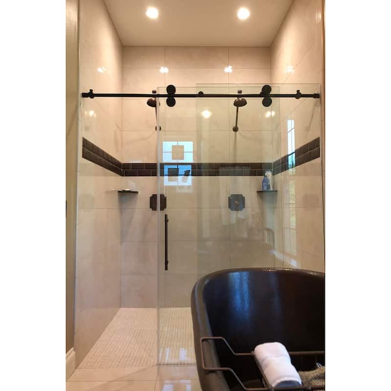 72-in Hammered Copper Modern Style Bathtub in Oil Rubbed Bronze (BTM72DB)