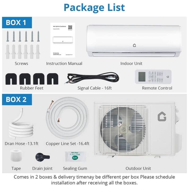 20 SEER2 9000 BTU Mini Split Air Conditioner for Rooms with Heating System - N/A