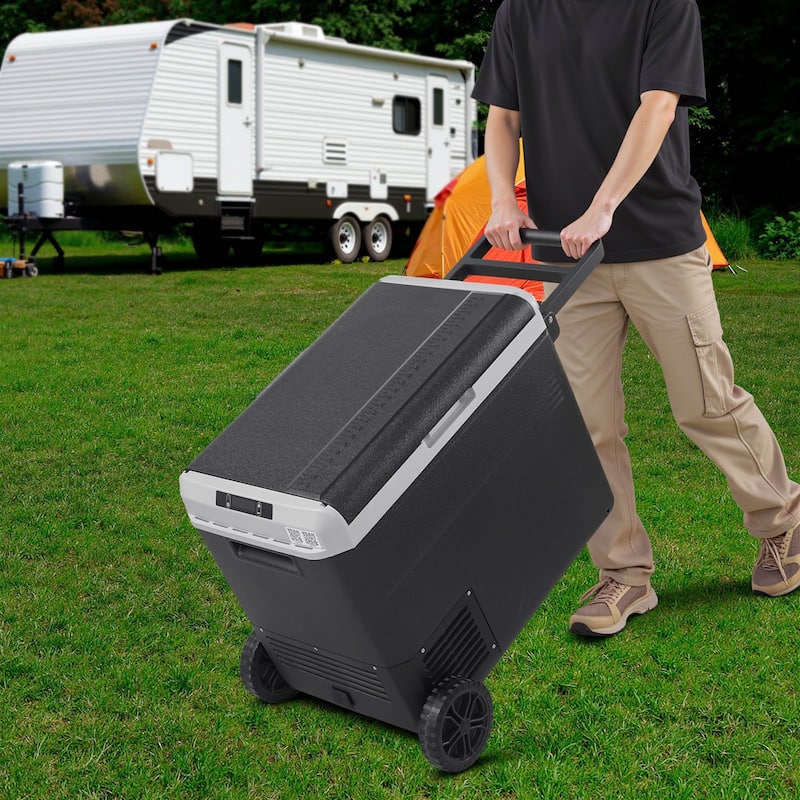 Portable 42.3QT Car Refrigerator Freezer for Camping Travel Boating - 25.9 x 16.3 x 20.7 in