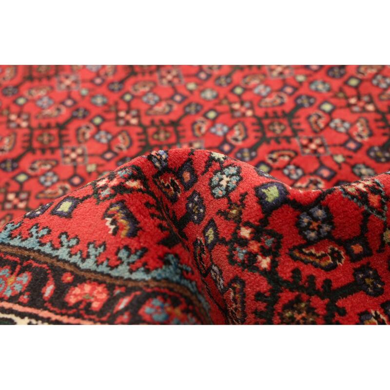 ECARPETGALLERY Hand-knotted Andelz Red Wool Rug - 3'5 x 5'0