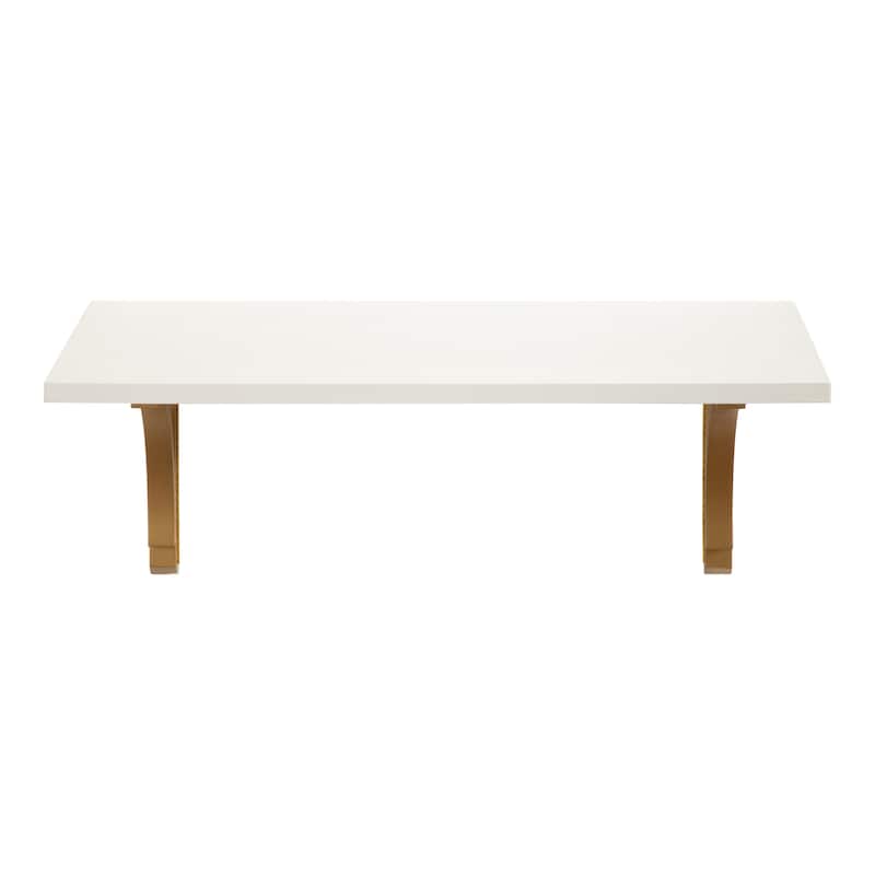 Kate and Laurel Corblynd Wood Wall Mounted Desk