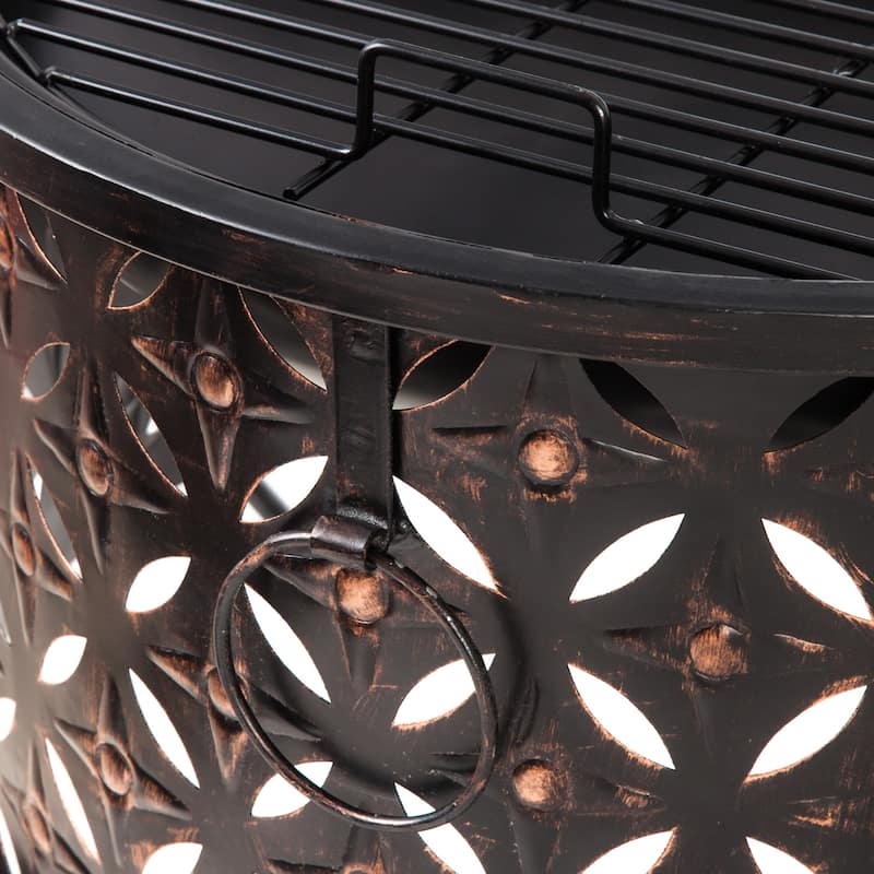 Cylinder Lattice Firepit