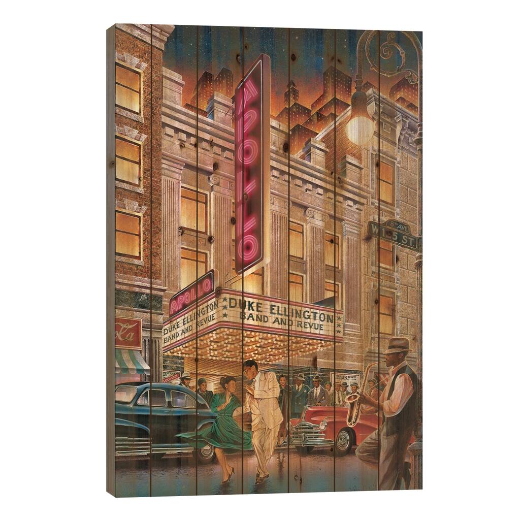 Apollo Fantasy Print On Wood by Keith Mallett - Multi-Color
