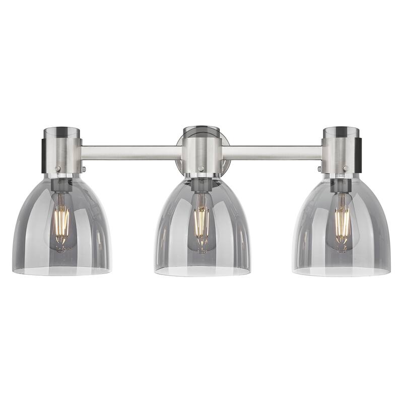 Innovations Lighting 464-3W-G464D-7SM Lawton Bell 3 Light 24" Wide - Satin Nickel
