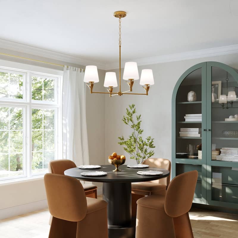 Acroma Dimmable Classic / Traditional Chandelier - 4-light