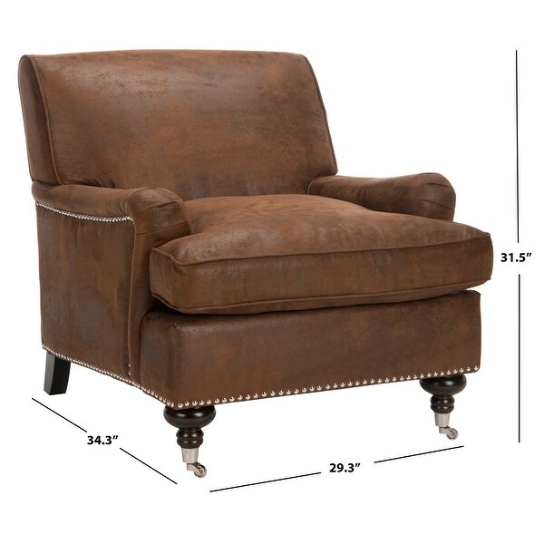 SAFAVIEH Chloe Brown Club Chair 29.3