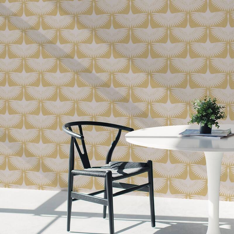 Genevieve Gorder Feather Flock Removable Peel and Stick Wallpaper