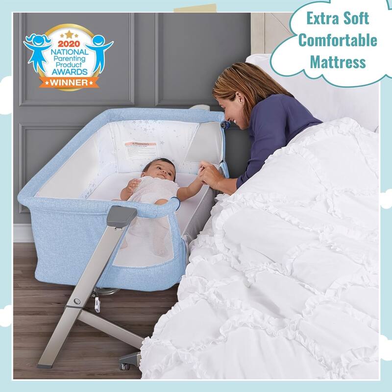 Dream On Me Skylar Bassinet in Grey