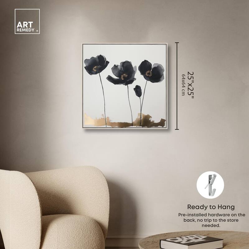 Nocturnal Flowers I Canvas by Art Remedy