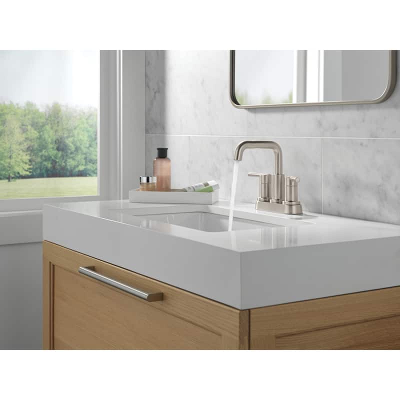 Delta 25849LF Nicoli 1.2 GPM Centerset Bathroom Faucet with Push