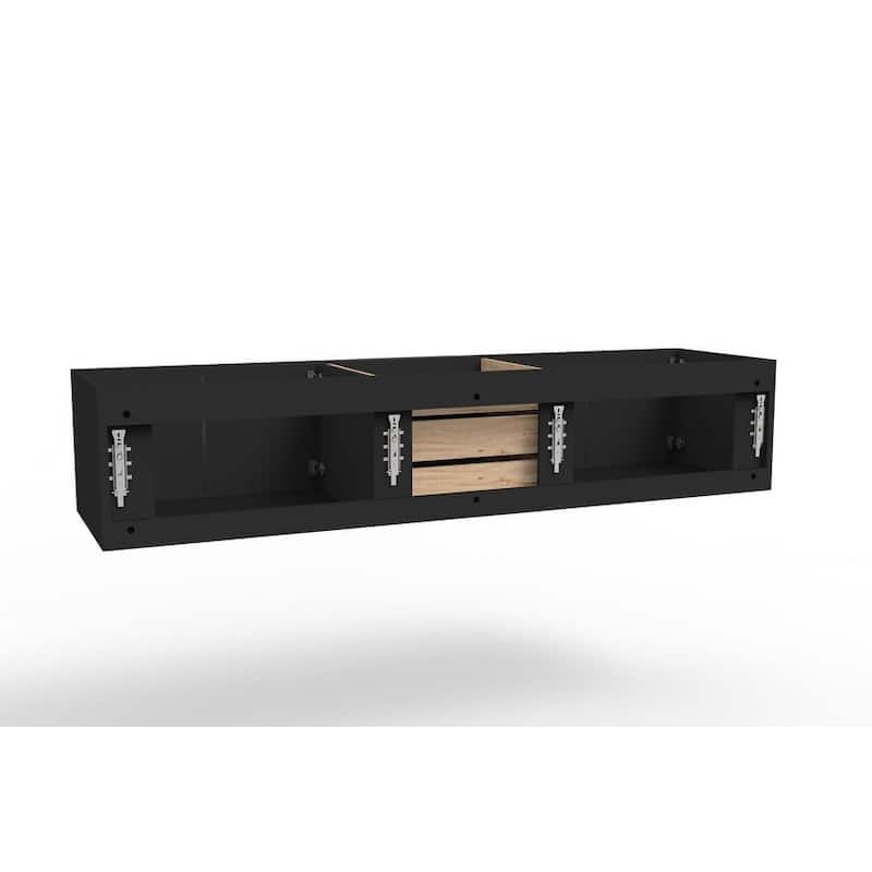 Alpine 72" Wall Mounted Bathroom Vanity (Base Only)