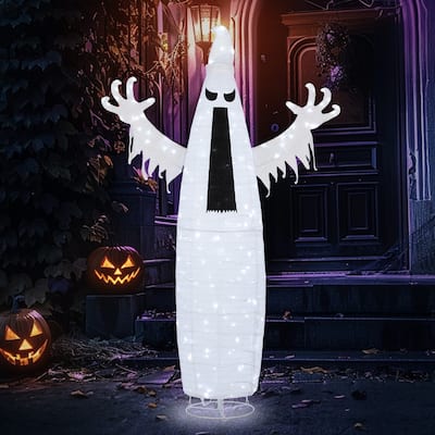 5.9Ft Halloween Collapsible Ghost Decorations