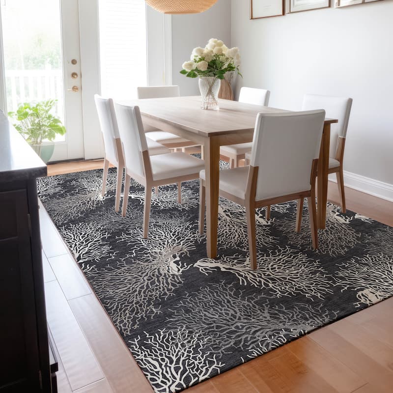 Premium Washable Super Soft Coastal Coral Mayfield Rug