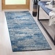 preview thumbnail 30 of 99, SAFAVIEH Evoke Erika Modern Abstract Distressed Rug 2'2" x 11' Runner - Navy/Ivory - Runner