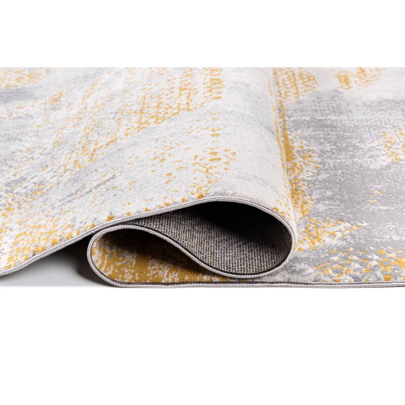 Lela Collection Abstract Polyester Rug