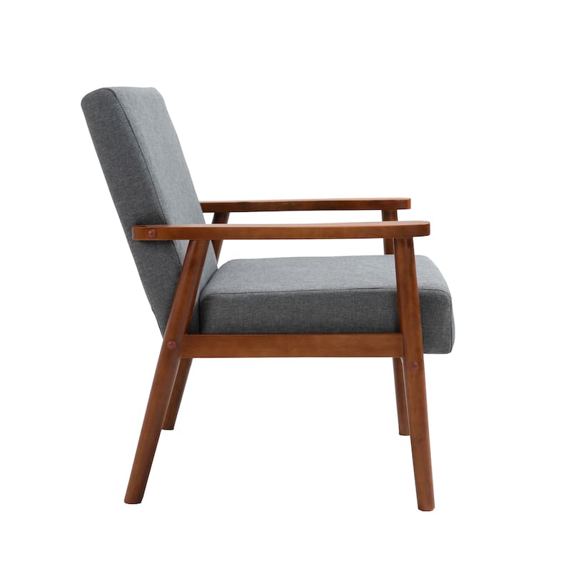 Mid-century Modern Solid Wood Armchair