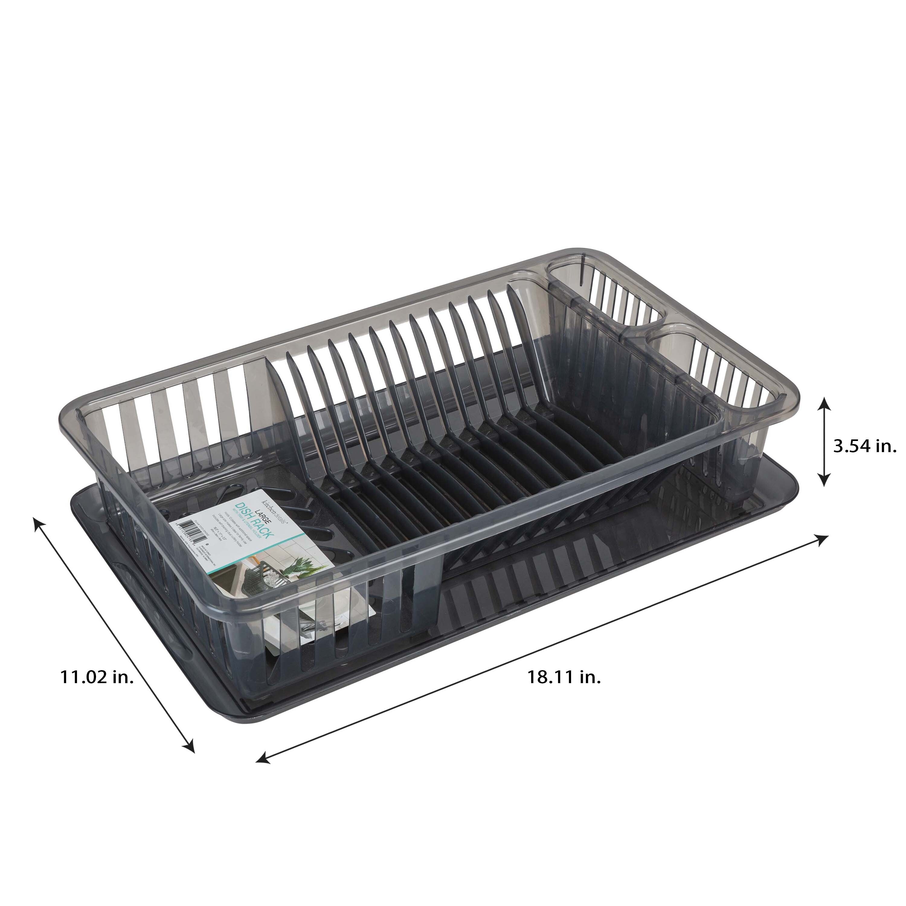 Kitchen Details Medium Dish Rack with Tray On Sale Bed Bath