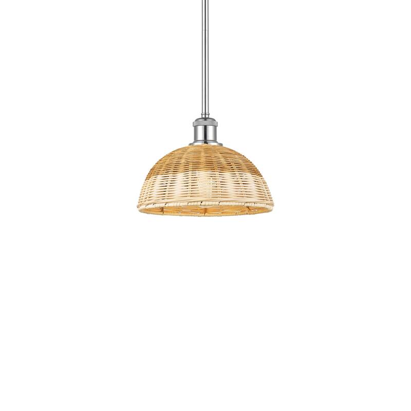 Innovations Lighting 516-1S-8-9 Bristol Natural II Pendant Bristol - Polished Chrome / Natural