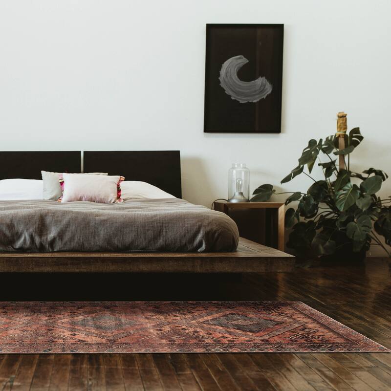 ECARPETGALLERY Hand-knotted Konya Anatolian Copper Wool Rug - 4'8 x 10'1