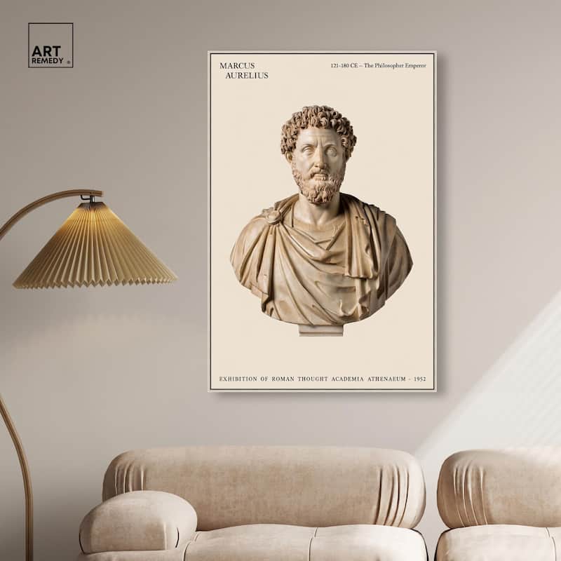 Philosopher Emperor's Gaze Canvas by Art Remedy