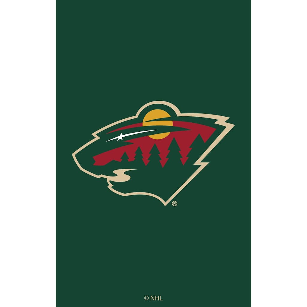 Applique Flag, House Size, Minnesota Wild