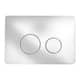 Option Chrome Round - Push Plates (Metal)