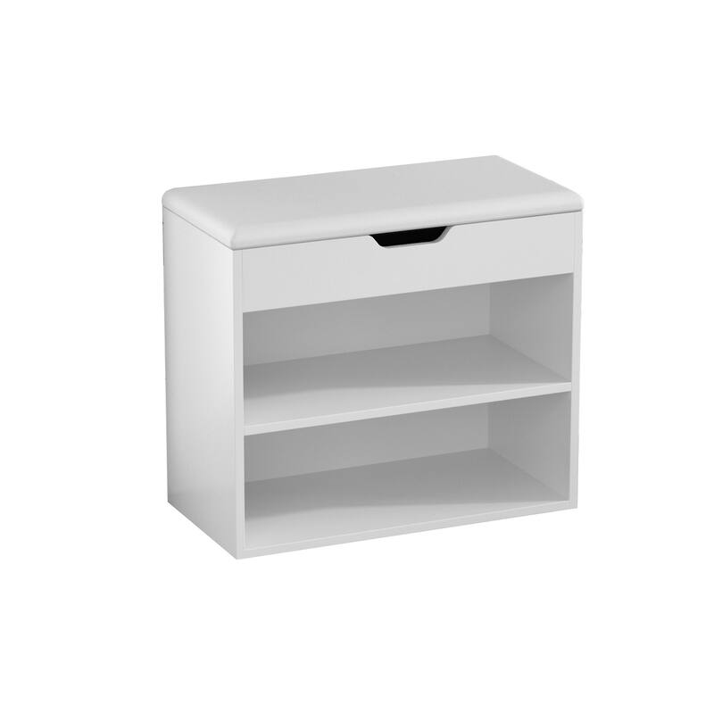 Home Shoe Changing Stool Wooden Shoe Storage Cabinet Thickened Seat